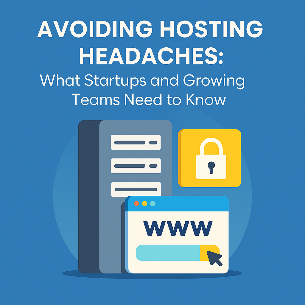 Avoiding Hosting Headaches; What startups and growing teams need to know.